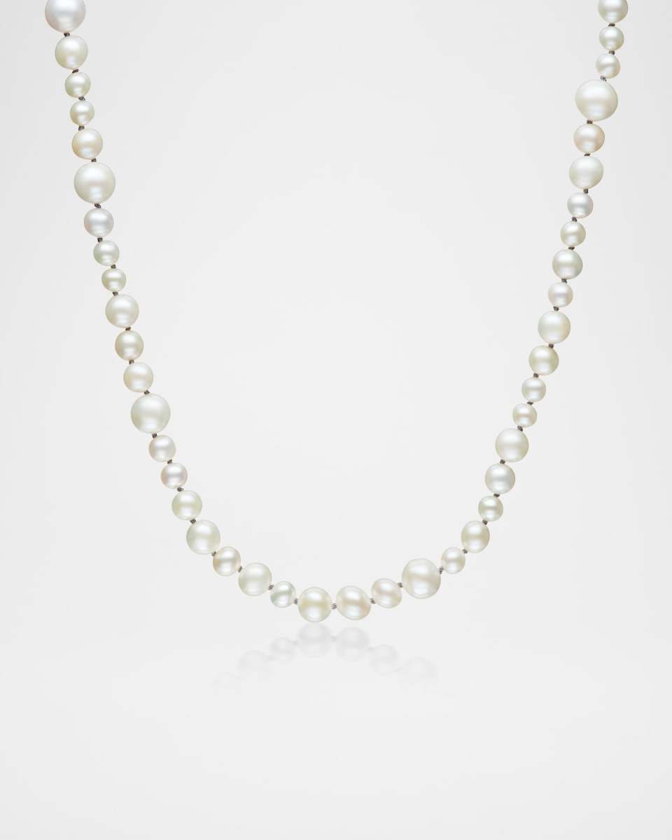 Sterling Silver Pearl Knotted Necklace